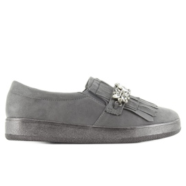 Slipons su una suola perla t277p Grigio