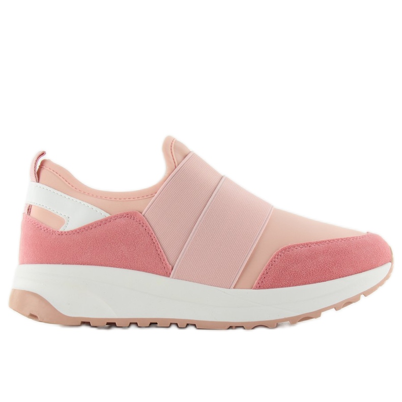 Scarpa sportiva rosa suola alta nb126p