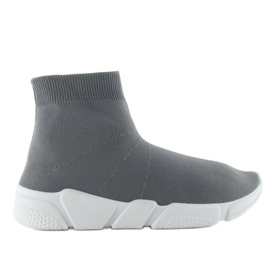 Scarpe sportive a calzino grigio NB122p