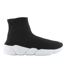 Scarpe sportive a calzino nero NB122p