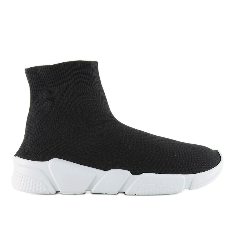 Scarpe sportive a calzino nero NB122p