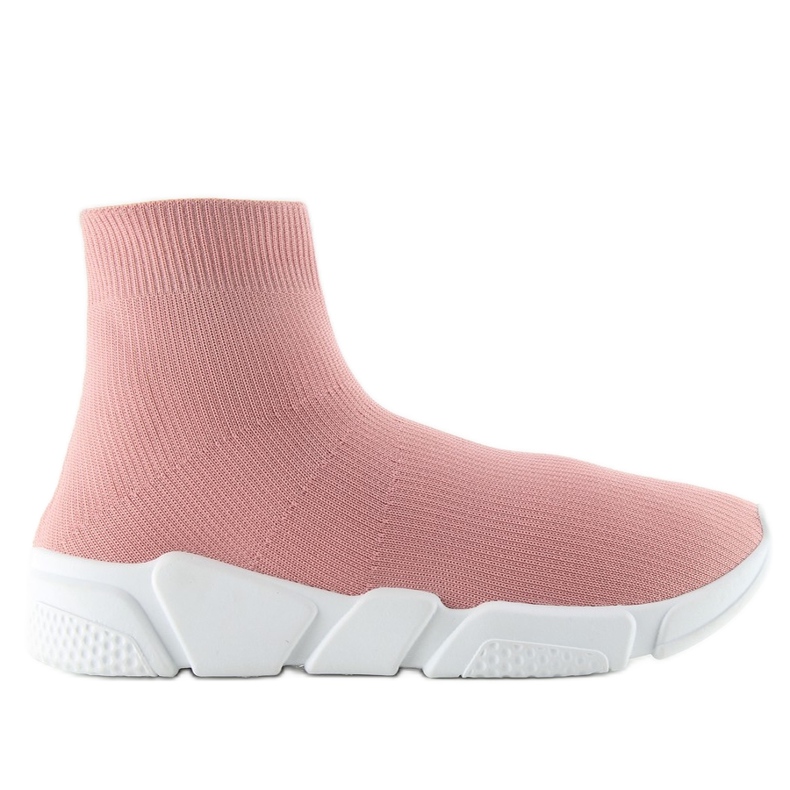 Scarpe sportive a calzino rosa NB122p