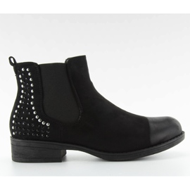 JAX3251 stivali Jodhpur neri con borchie nero