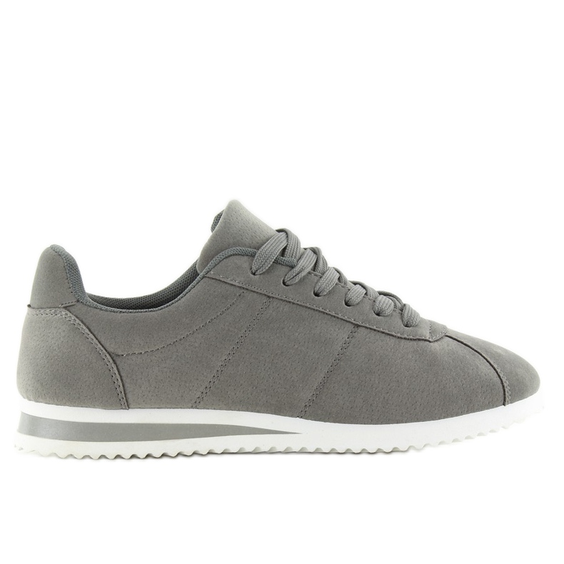 BY-012 scarpe sportive in camoscio grigio