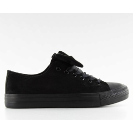 Sneakers classiche con fiocco by-025 nere nero