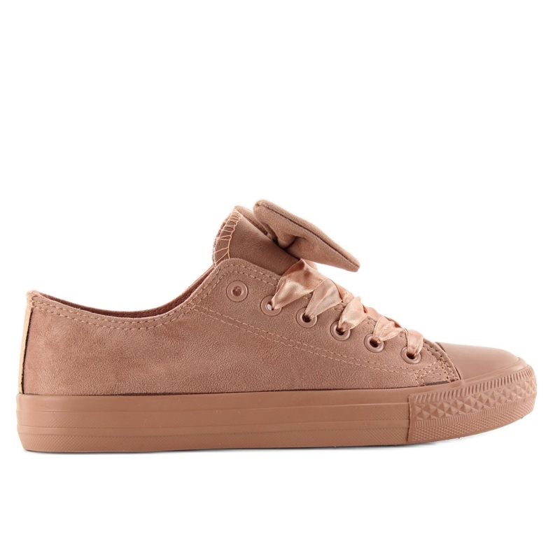 Sneakers classiche con fiocco by-025 D. rosa