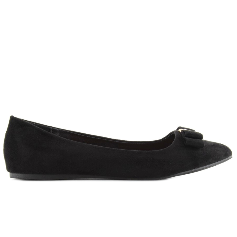 Ballerine nere in camoscio G305 nero