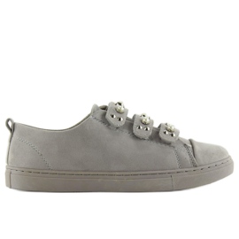 Sneakers con perle l1078 Grigio