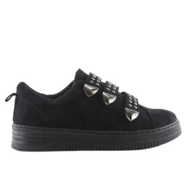 Sneakers con borchie 16-582 Nero