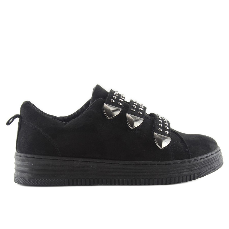 Sneakers con borchie 16-582 Nero