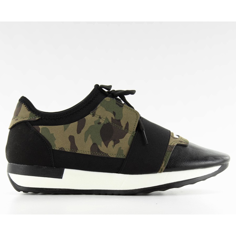 NERO / CAMOUFLAGE scarpe sportive da donna marrone verde