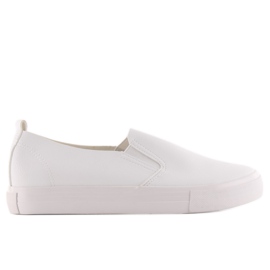Sneakers slip-on bianche 2018-56 bianco