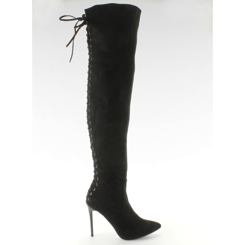 Coscia con lacci indietro SY-12 Nero