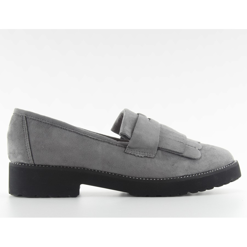 Mocassini da donna suola alta F173p grigio