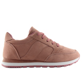 BL111 scarpe sportive in camoscio rosa