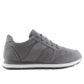 BL111 Scarpa sportiva in camoscio grigio