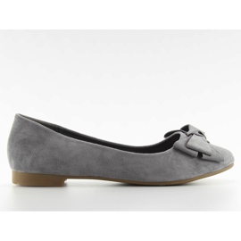 Ballerine da donna in camoscio t291p grigio