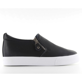 Slipon su zeppa nascosta 3161 nero