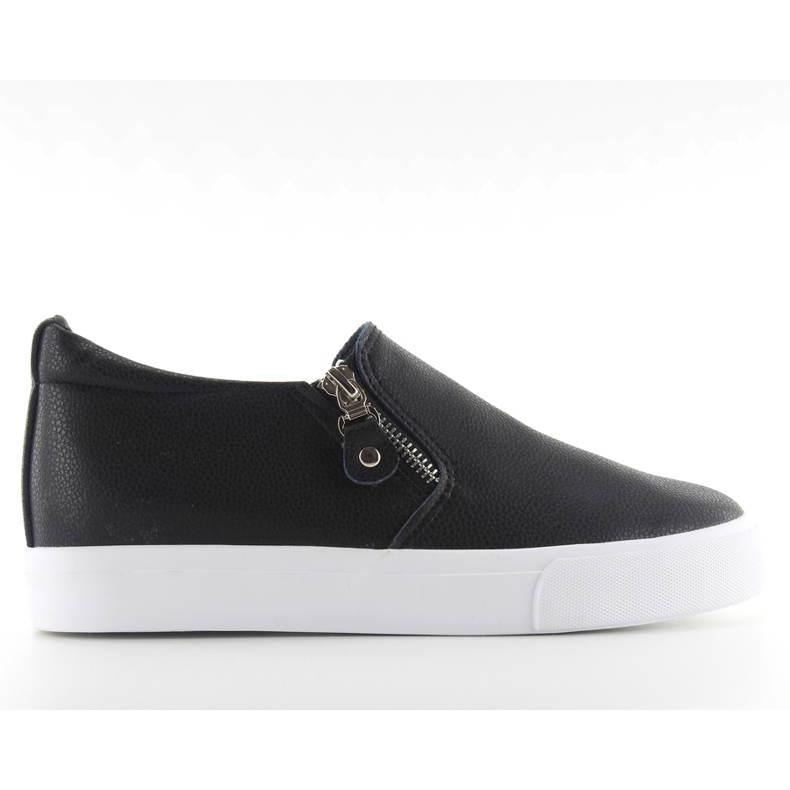 Slipon su zeppa nascosta 3161 nero