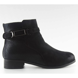 Stivali Jodhpur in camoscio W148 neri nero
