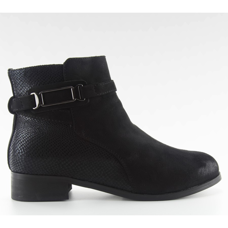 Stivali Jodhpur in camoscio W148 neri nero