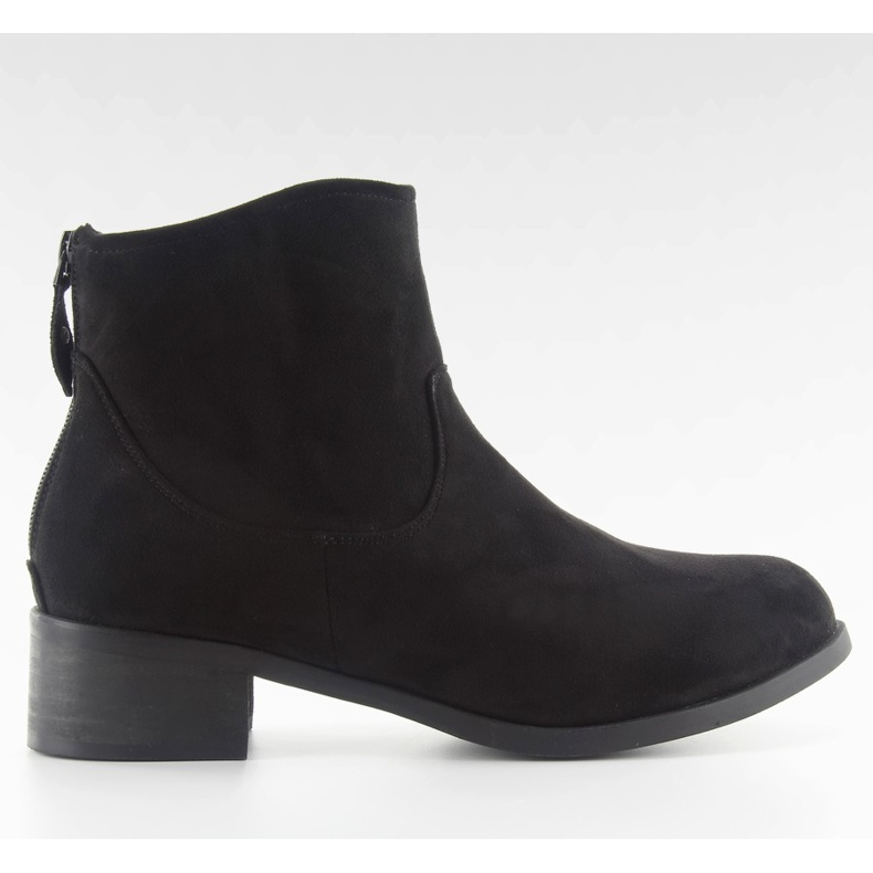 Stivali neri Jodhpur scamosciati neri w117 neri nero
