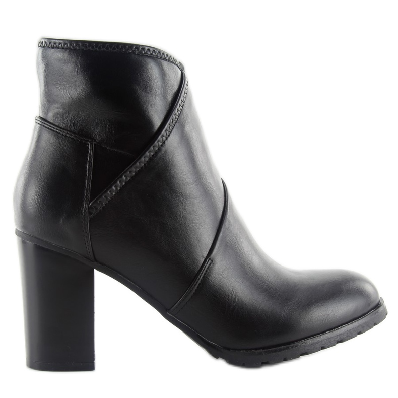 Stivali con tacco da donna BG-65 neri nero