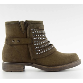 Stivali stile militare 888-2 cachi verde