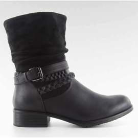 Stivali in stile militare 632-pa neri nero
