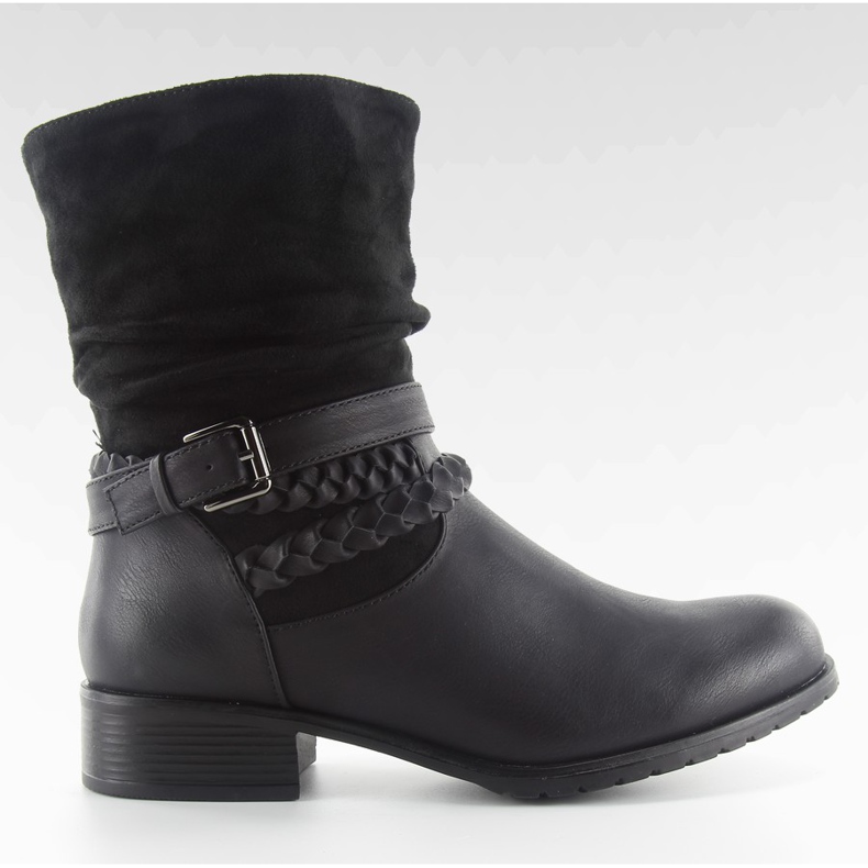 Stivali in stile militare 632-pa neri nero