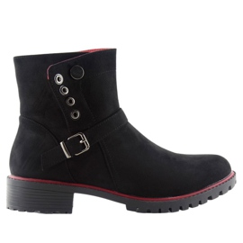 Stivali Jodhpur con rifinitura r112p Nero