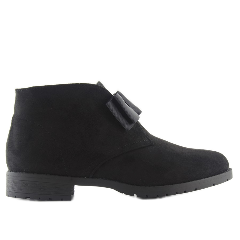 Stivali Chelsea Da Donna Con Fiocco C-7117 Nero