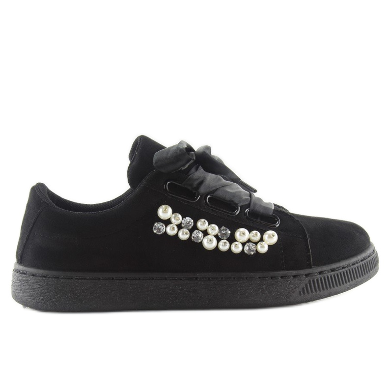 Sneakers Con Perle Nere H99-11 Nere nero