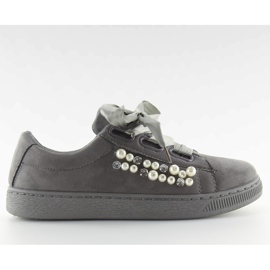 Sneakers Grigie Con Perle H99-11 Grigie grigio