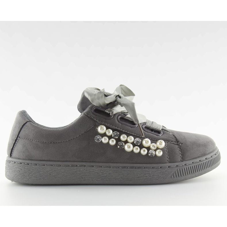 Sneakers Grigie Con Perle H99-11 Grigie grigio
