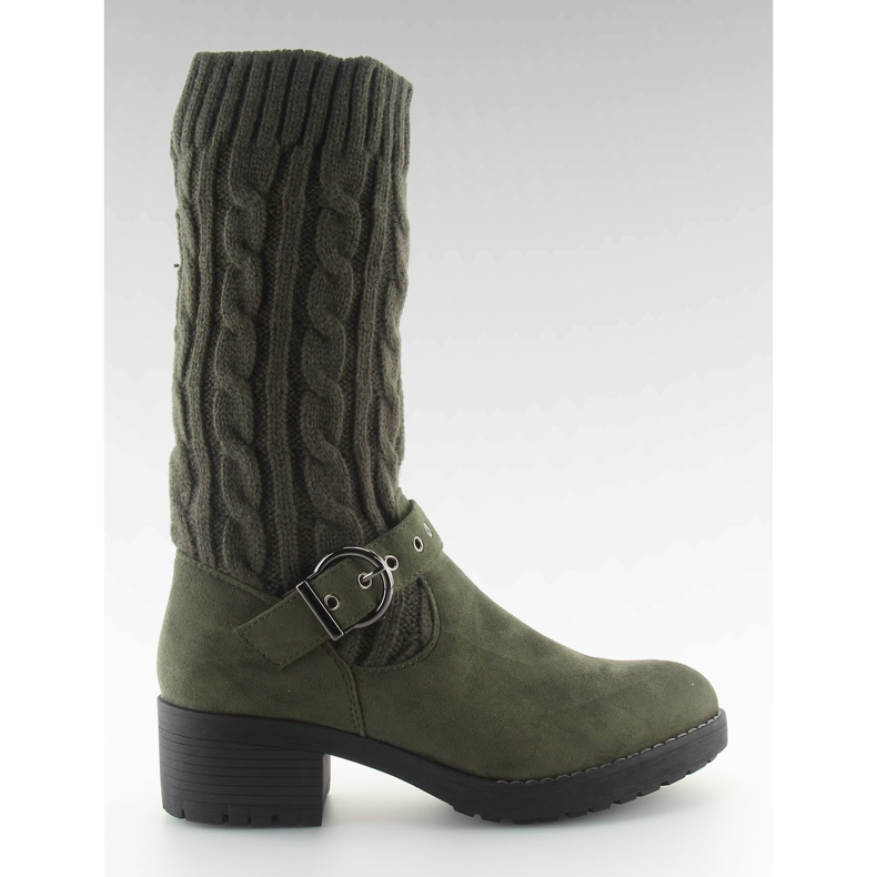 Stivali in filato NC109 verde