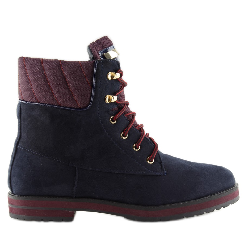 Stivali da donna in legno blu navy WD38 Navy