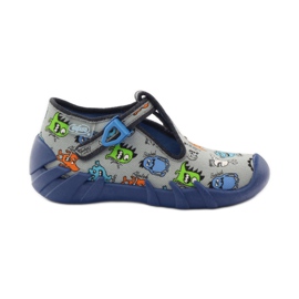 Pantofole ragazzi creature Befado 110p308 grigio blu