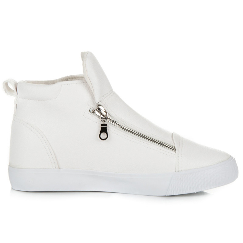 Lgm Sneakers alte con cerniera bianca