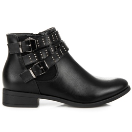 Seastar Stivaletti Chelsea neri con fibbie nero