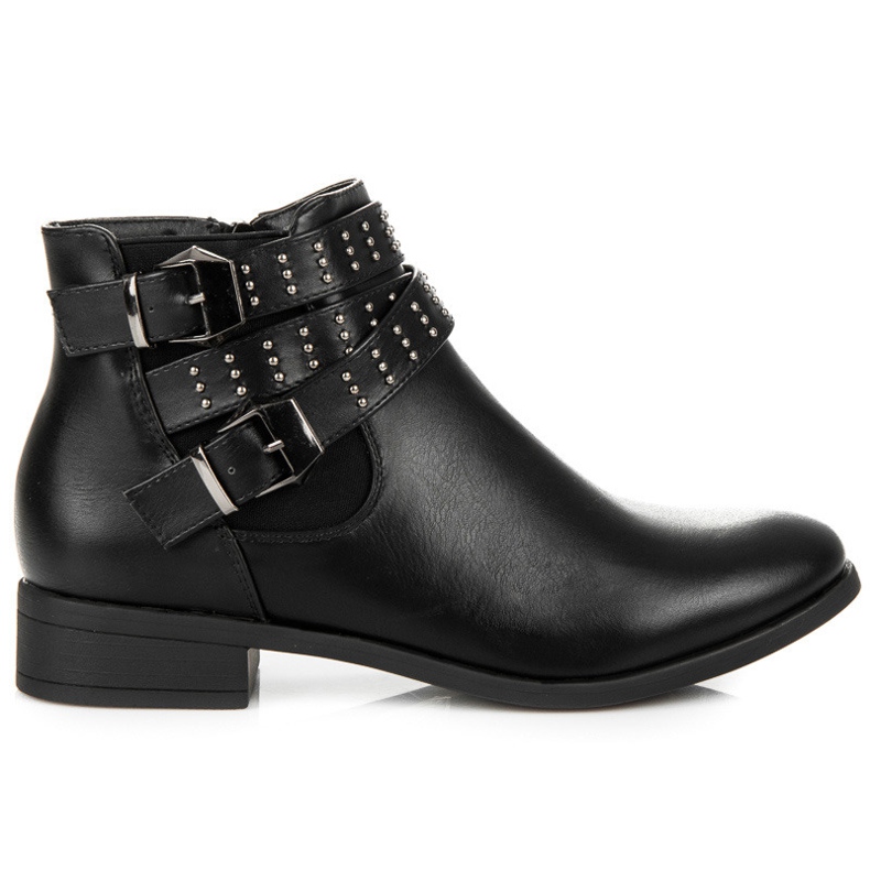 Seastar Stivaletti Chelsea neri con fibbie nero