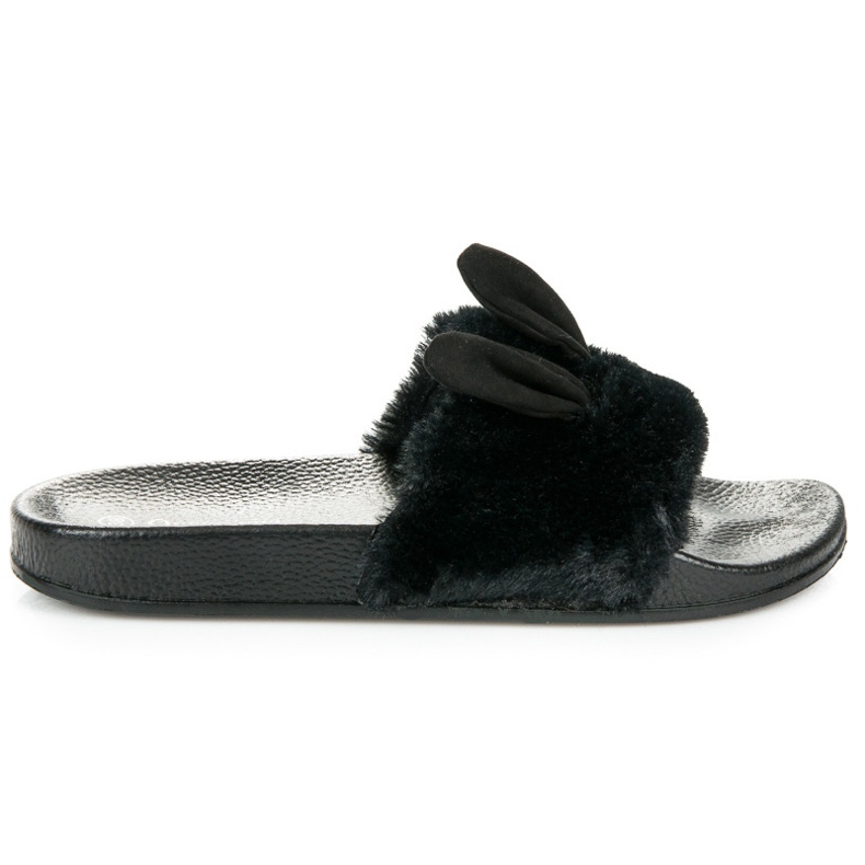 Queen Vivi Infradito nere con orecchie nero