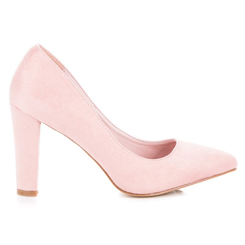 Yes Mile Décolleté in pelle scamosciata rosa