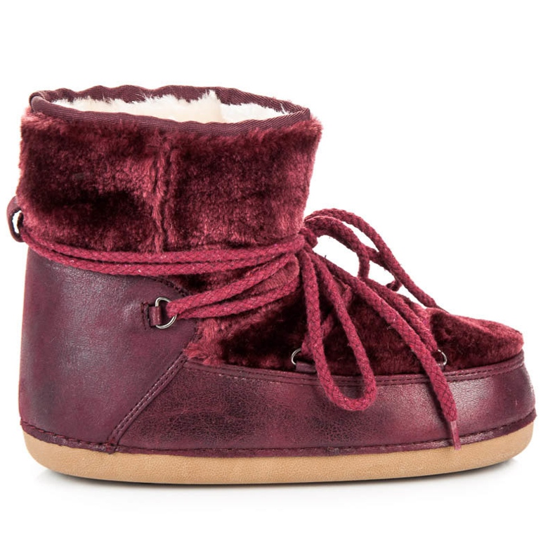 Ideal Shoes Doposci claret rosso