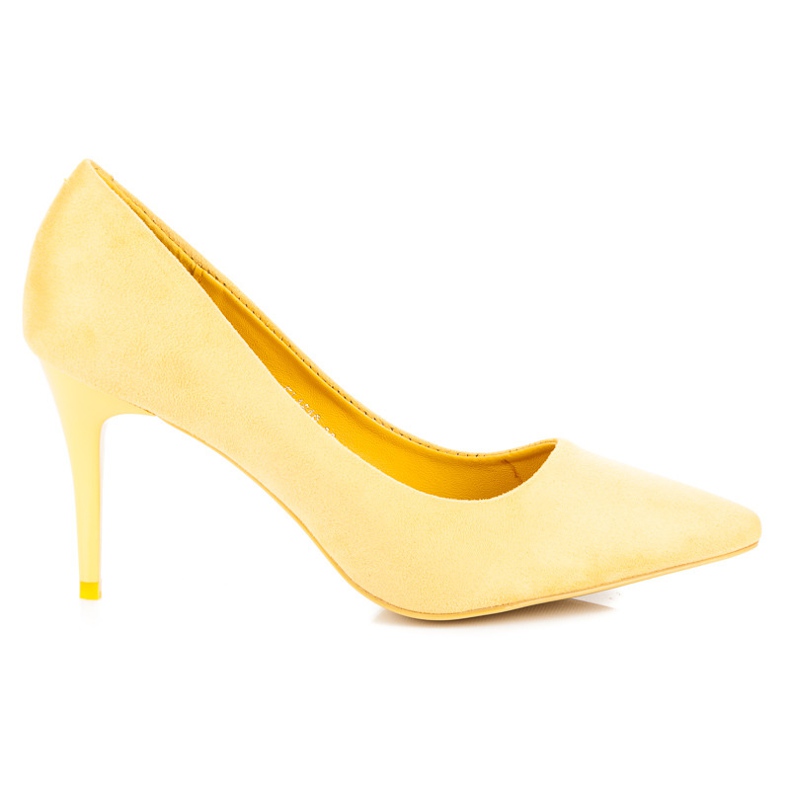 Comer Tacchi in camoscio giallo