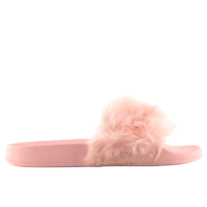 Pantofole rosa 58-6 in pelliccia rosa