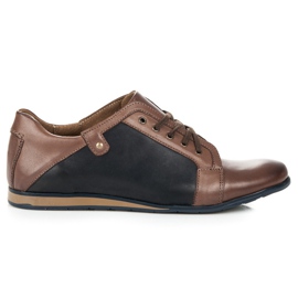 Lucca Scarpe da uomo in pelle marrone