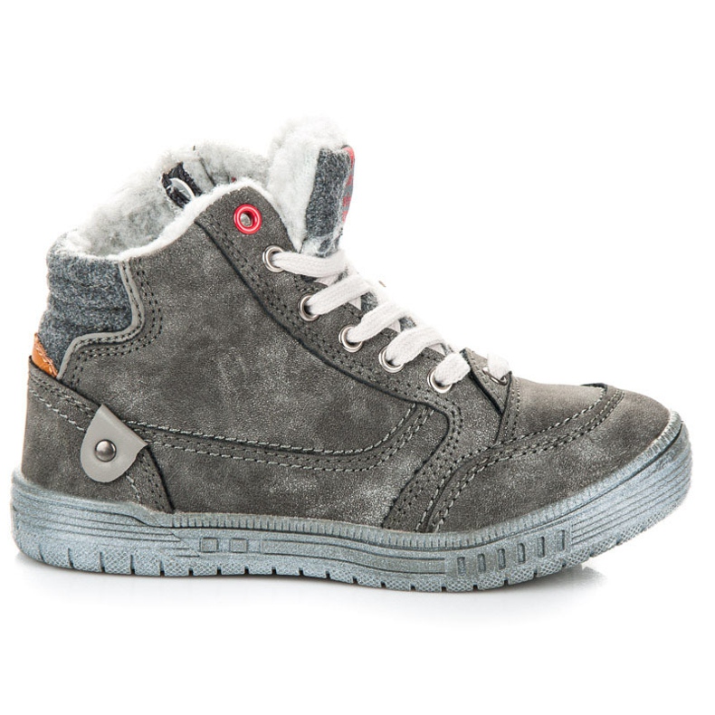 American Club Sneaker in pelle di montone grigio