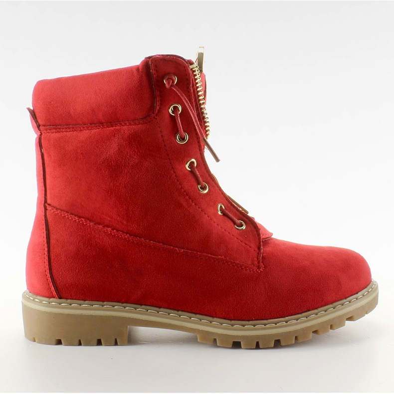 Scarpa balman in camoscio rosso liscio NC50 Rosso
