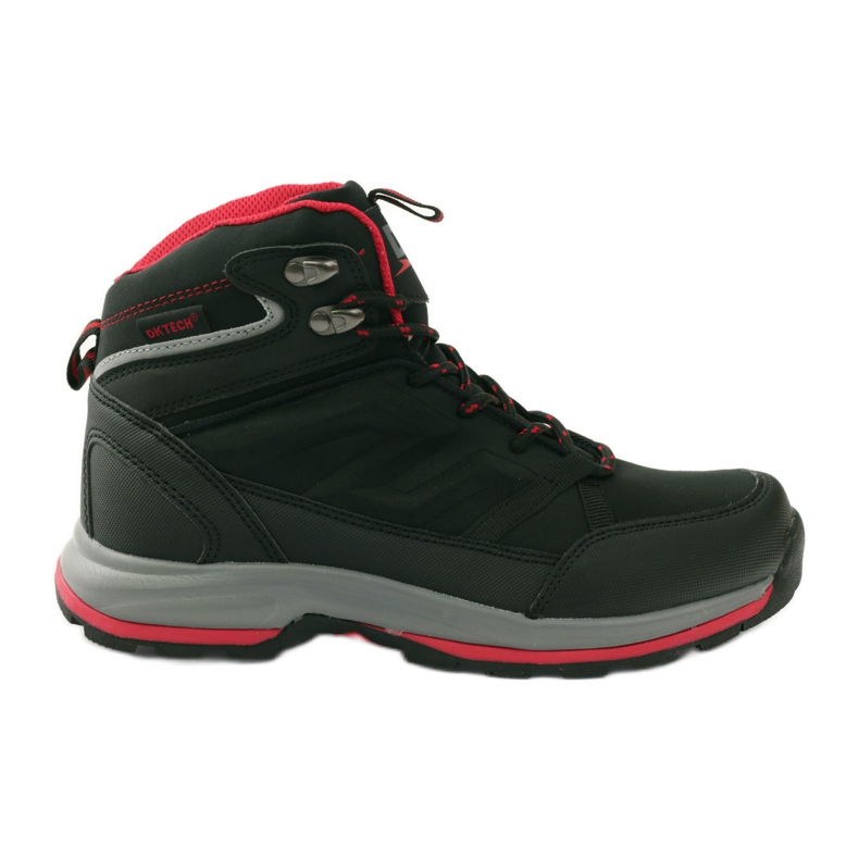 Scarpe da trekking DK 17141 membrana nera rosso nero